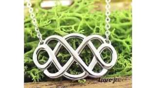 Infinity Necklace - Double Infinity Symbol Necklace 18 chains included