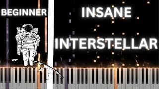 10 Levels of the Interstellar Main Theme on Piano  Hans Zimmer