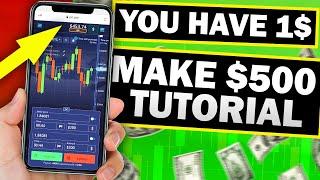 MAKING $500 OUT OF 1$ - Best and Safest strategy Binary Options trading  PocketOption or Quotex