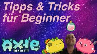 Tipps und Tricks für Anfänger Axie Infinity Guide deutsch