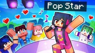 Playing as a SUPER POP STAR In Minecraft