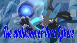 The evolution of Aura Sphere in the Pokémon Anime