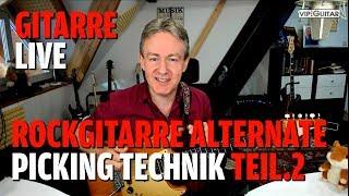 Rockgitarre - Wechselschlag Picking Technik Teil.2