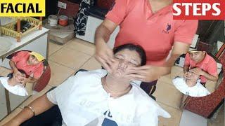 FACIAL massage for girls ‍️‍️ facial STEPS massage