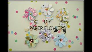 DIY  Paper Flower Shape Embellishments  EASY TUTORIAL