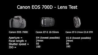 Canon 18-55mm Kit Lens VERSUS Canon 24mm f2.8 STM Pancake Lens