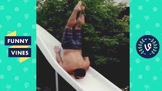 SCORPION Down WATER SLIDE  Funny Fails