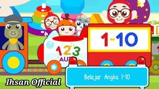 PERMAINAN ANAK-ANAK BELAJAR MENGENAL ANGKA 1-10 - ANIMASI KARTUN ANAK-ANAK - IHSAN OFFICIAL - PART 1