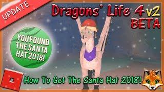 Roblox - Dragons Life 4 v2 BETA - How To Get The Santa Hat 2018 #18- HD