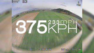 High Speed FPV Drone  375kmh  233mph