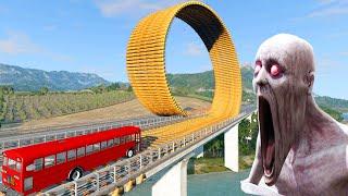 Escape From The Shy Guy SCP-096  Cars vs Loop Bridge  BeamNG Drive #28