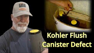 How To Fix a Kohler Canister Flush Valve In 60 Seconds in 2024 #kohler #plumbinghacks