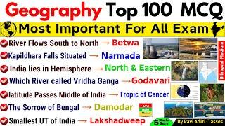 Top 100 Geography MCQs  Geography Gk MCQs Questions And Answers  Most Important 100 MCQs 