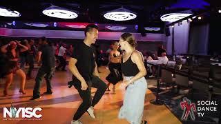 Estela Colado Tello & Shawn Wang - Salsa social dancing  New York International Salsa Congress 2023