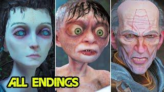 The Lord of the Rings Gollum - ALL ENDINGS Good Ending Bad Ending And Bird Ending 2023