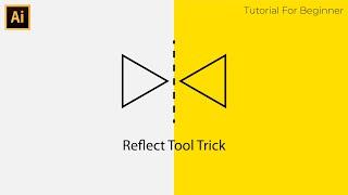 Simple How to Use Reflect Tool - Adobe Illustrator Tutorial