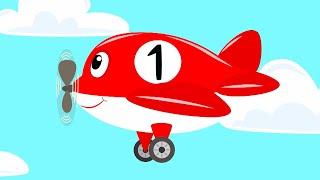 КОТЭ ТВ ️ Десять самолётиков ️ Веселая песня мультфильм про самолетик для детей