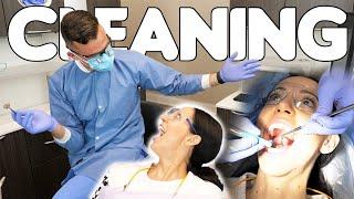 Dentist Cleans Dental Hygienists Teeth