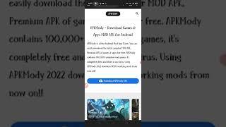 APKmody download tutorial part 1#apkmody#tutorial