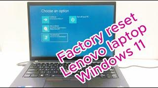 Factory Reset any Lenovo Laptop Windows 11  10   How To Fix Factory Reset Lenovo Laptop Windows 11