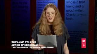 Suzanne Collins reads from the first chapter of MOCKINGJAY