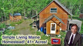 Off Grid Homestead In Maine  41.6 Acres $99500