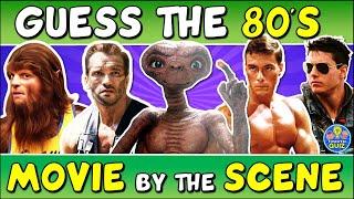 Guess the 80s MOVIES BY THE SCENE QUIZ  PART 2  CHALLENGE TRIVIA