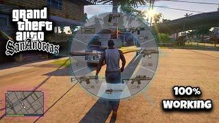 How to install GTA V HUD and Weapon Wheel mod in GTA San Andreas