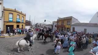 Salida Calle Real desde Calle Convento Vuelta Domingo Resurrección Semana Santa 2017  Vídeo 360 .