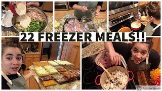 I made 22 Freezer Meals in 4.5 Hours YOU CAN DO THIS TOO