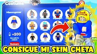 CREAN un CODIGO CHETO con MI SKIN en ESTE JUEGO de DRAGON BALL - Roblox Every Second +1Ki in DBZ