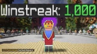 bedwars 1000 winstreak world record