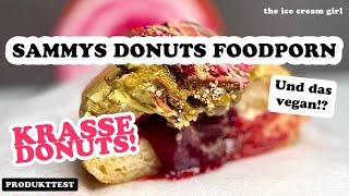 XXL DONUT MUKBANG & TEST  SAMMYS BERLINER DONUTS VEGAN  THE ICE CREAM GIRL