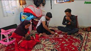 Nomadic Life Installing a Water Tank & TV  Cooking Pasta for Dinner with Mahmoud and Azam