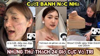 TỔNG HỢP Những Thử Thách 24 Giờ Cực Hài Cười Banh Nóc Nhà  P3 Vy Bánh Bao