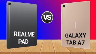 Realme Pad vs Galaxy Tab A7  full comparison  specification  price