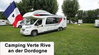 Mit dem Wohnmobil durch Frankreich - Camping La Verte Rive an der Dordogne