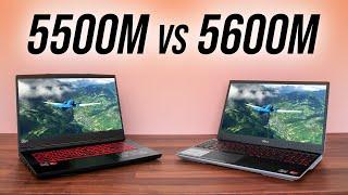 RX 5600M vs RX 5500M - 16 Game Laptop Comparison