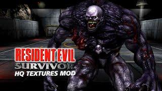 RESIDENT EVIL SURVIVOR with HQ Textures Mod FULL GAME - Playthrough Gameplay