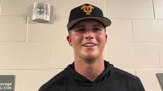Vols RHP Drew Beam reacts to win over Texas A&M to even CWS Finals  Tennessee Baseball