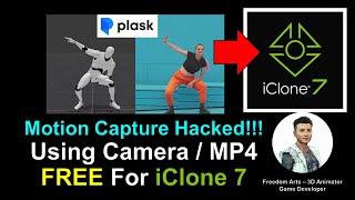 AI Motion Capture for iClone 7.9 using Camera or MP4 Video - Plask Tutorial