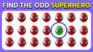 Find the odd Emoji Out - Superheroes Edition ‍️️  Marvel & DC Quiz  Monkey Quiz