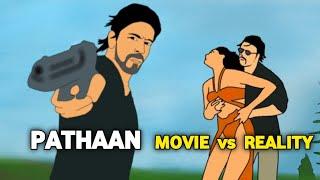 PATHAAN movie vs reality  shahrukh khan  funny video  movie spoof  mv creation