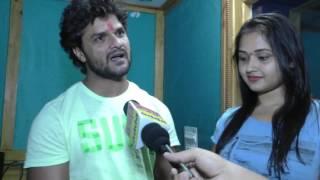 Khesari Lal Yadav and Kajal Ragwani Exclusive Interview Bhojpuri Film  Dulhan Ganga Par Ke