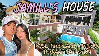 HOUSE TOUR JAMILL  SWIMMING POOL MINI BAR FIREPLACE AND TERRACE EXTENSION