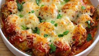 DELICIOUS  Chicken Parmesan Meatballs in the Air Fryer  CHICKEN PARMESAN MEATBALLS