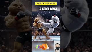 cute cat vs nuget #cat #cute #cutecat #viral #youtube #youtubeshorts #cats #catlover #kitten #kucing