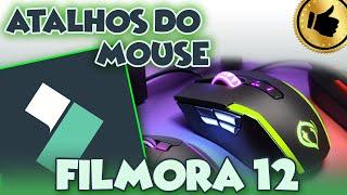 Atalhos com o botão direito do mouse no Filmora 12