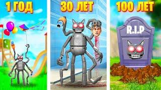 ЖИЗНЬ РОБОТА МУЛЬТЯШНОГО КОТА ОТ РОЖДЕНИЯ ДО СМЕРТИ В ГАРРИС МОД CARTOON CAT SCP В Garrys Mod