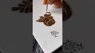 Floral henna design 2024 #mehndi #hennavibes #artistichenna #mehndidesign #hennaby_tazaheen